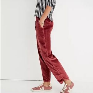 Madewell Velvet Pull-on Pants